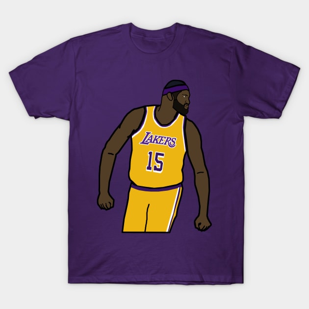 Demarcus Cousins NBA Los Angeles Lakers T-Shirt by xavierjfong